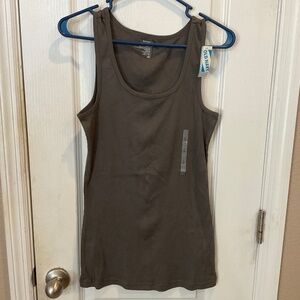Old Navy Dark Gray Ribbed Tank Top - Large - NWT